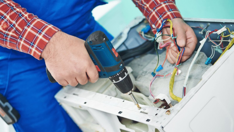 Çamlıdere Mdv Mdv çamaşır makinesi kart tamiri – Su almama arızası orijinal parça ile giderildi. - Teknik servis örneği
